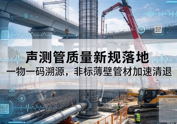 瓯海声测管质量新规落地，一物一码溯源，非标薄壁管材加速清退